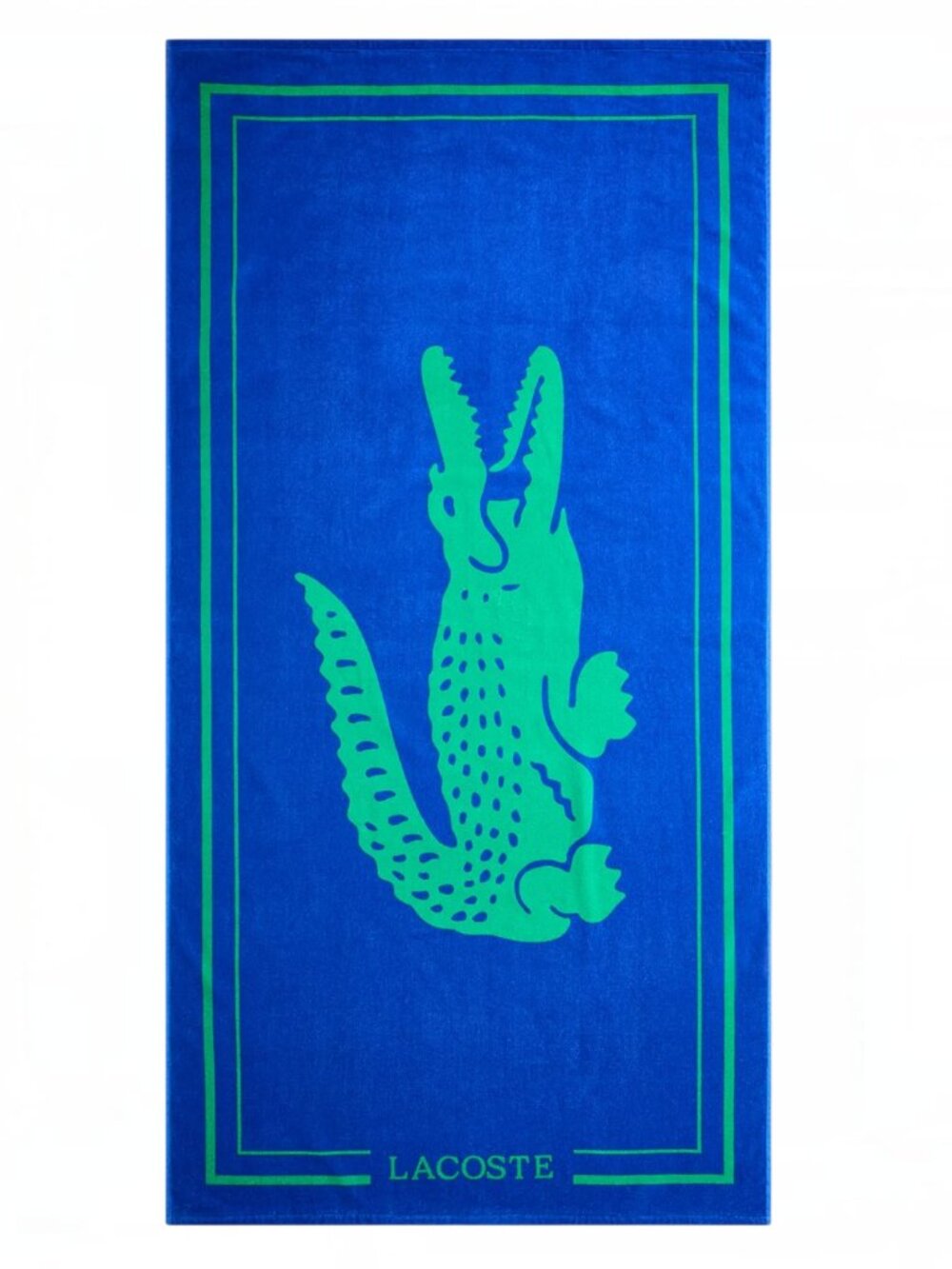 Lacoste Crocodile Print Beach Towel 36" x 72" 100% Cotton